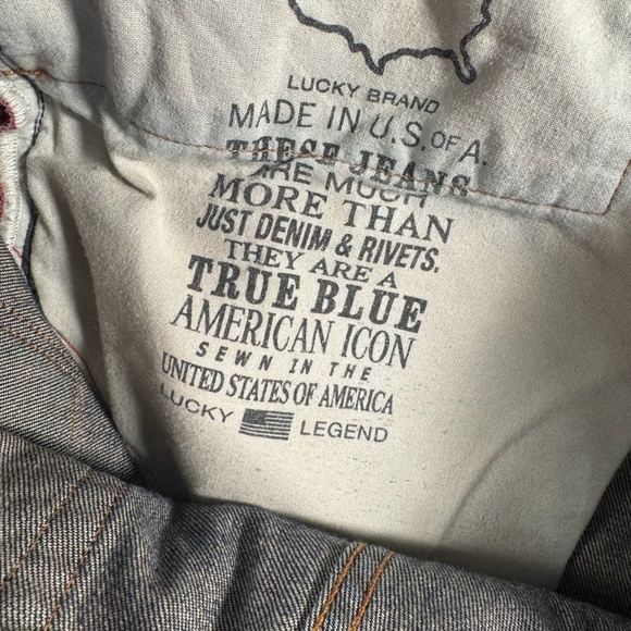 Lucky Brand Jeans Mens 34x30 Blue 363 Vintage Straight Dark Wash - Picture 8 of 15